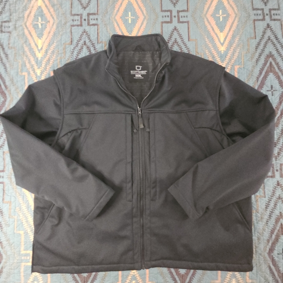 Scottevest Men's Black‎ Soft Shell Jacket